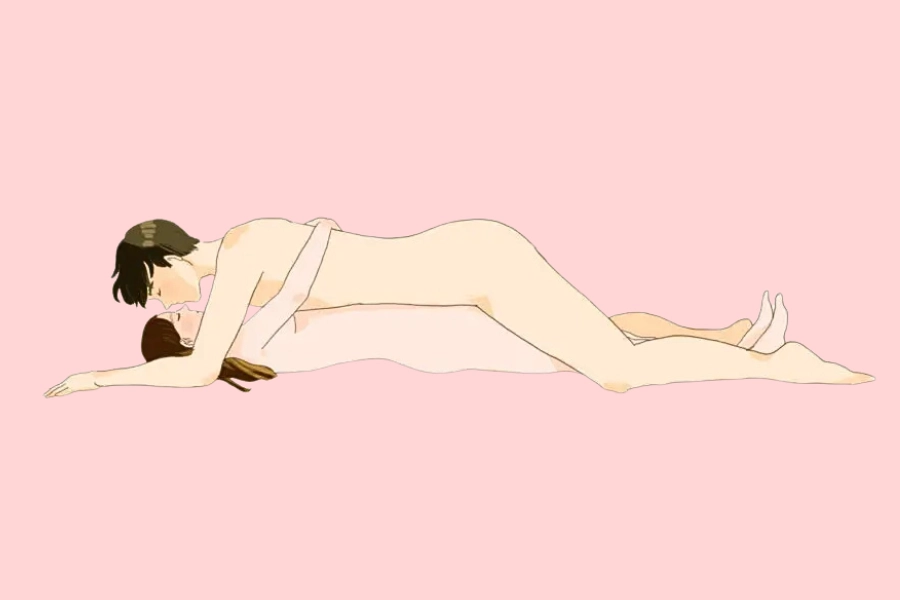 しがらみ体位の基本姿勢イラスト