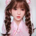 日本倉庫在庫【ハイブリッド】163cm Eカップ シリコンヘッド×TPEボディ リアルメイク/植毛（眉・まつ毛）仕様 ゼリー胸 2穴 ラブドール