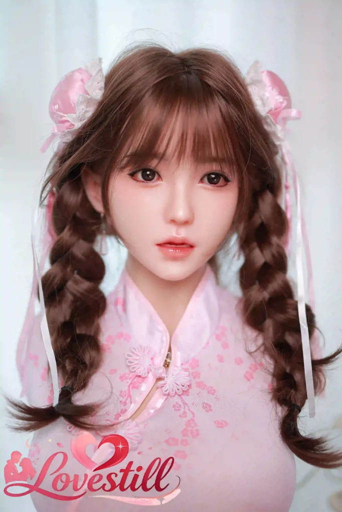 日本倉庫在庫【ハイブリッド】163cm Eカップ シリコンヘッド×TPEボディ リアルメイク/植毛（眉・まつ毛）仕様 ゼリー胸 2穴 ラブドール