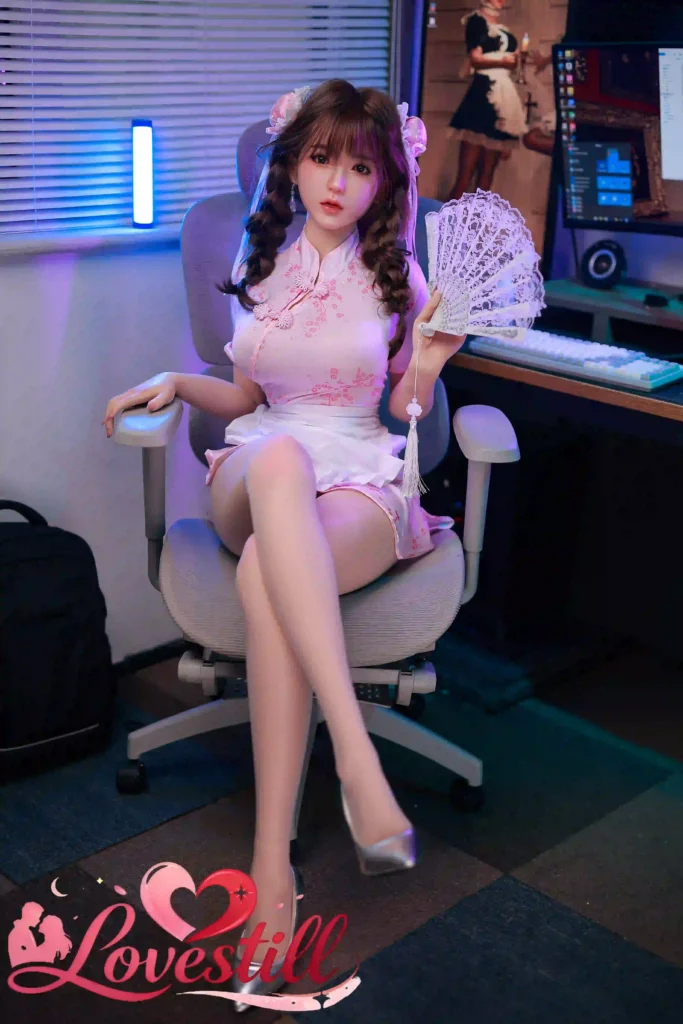 日本倉庫在庫【ハイブリッド】163cm Eカップ シリコンヘッド×TPEボディ リアルメイク/植毛（眉・まつ毛）仕様 ゼリー胸 2穴 ラブドール