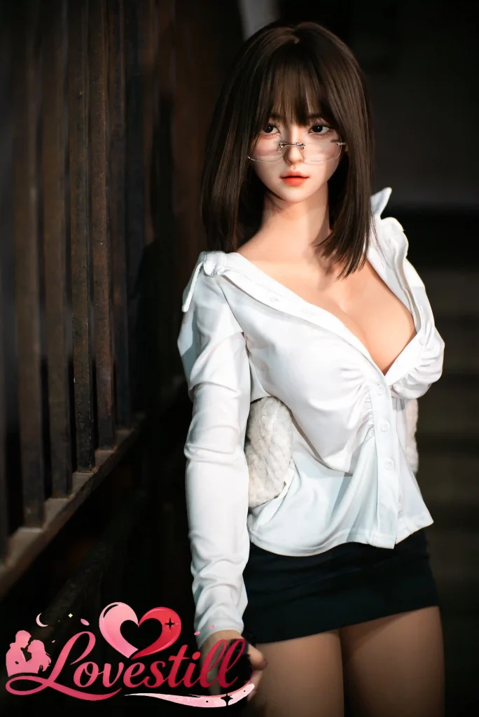 日本倉庫在庫【ハイブリッド】161cm Eカップ シリコンヘッド×TPEボディ リアルメイク/植毛（眉・まつ毛）仕様 ゼリー胸 2穴 ラブドール