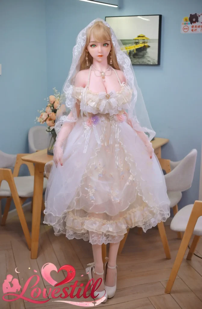 日本倉庫在庫あり 157cm Fカップ シリコンヘッド×TPEボディ リアルメイク/植毛（眉・まつ毛）仕様 ゼリー胸 2穴 ラブドール