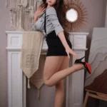 【ハイブリッド】163cm Eカップ シリコンヘッド×TPEボディ リアルメイク/植毛（眉・まつ毛）仕様 ゼリー胸 2穴 ラブドール