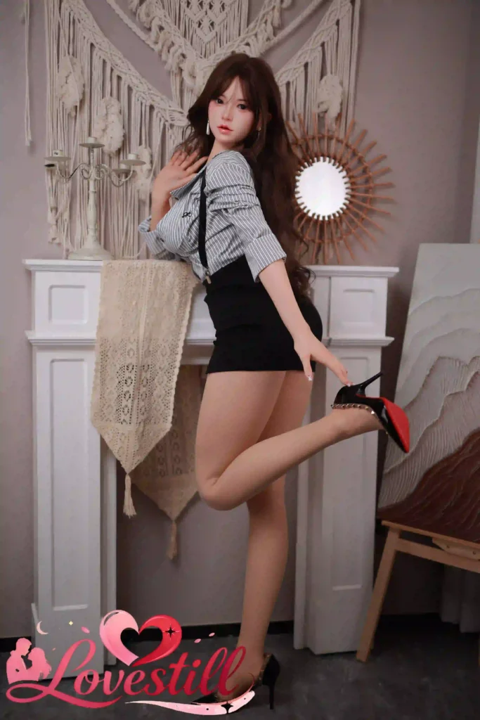 【ハイブリッド】163cm Eカップ シリコンヘッド×TPEボディ リアルメイク/植毛（眉・まつ毛）仕様 ゼリー胸 2穴 ラブドール