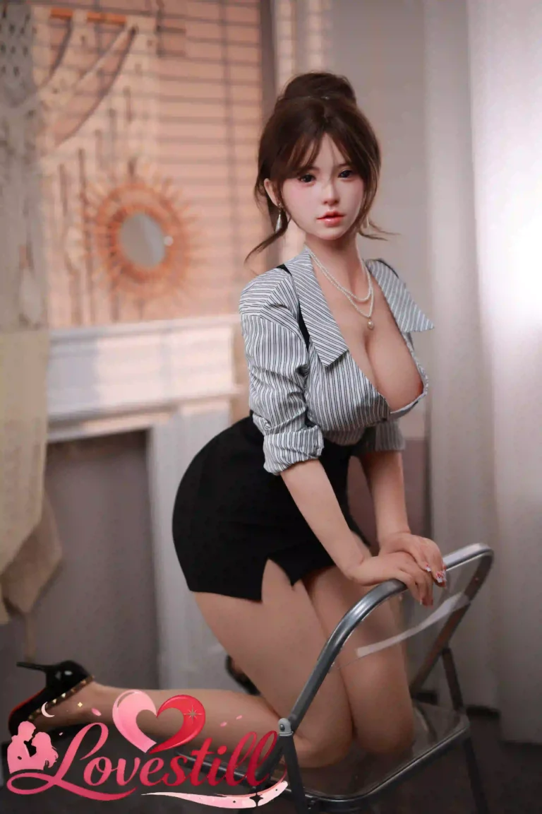 【ハイブリッド】163cm Eカップ シリコンヘッド×TPEボディ リアルメイク/植毛（眉・まつ毛）仕様 ゼリー胸 2穴 ラブドール