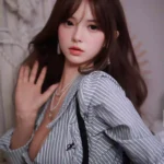 【ハイブリッド】163cm Eカップ シリコンヘッド×TPEボディ リアルメイク/植毛（眉・まつ毛）仕様 ゼリー胸 2穴 ラブドール