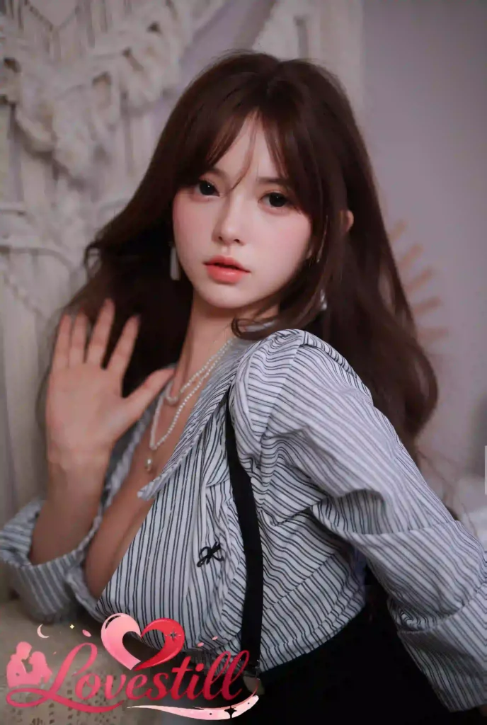 【ハイブリッド】163cm Eカップ シリコンヘッド×TPEボディ リアルメイク/植毛（眉・まつ毛）仕様 ゼリー胸 2穴 ラブドール