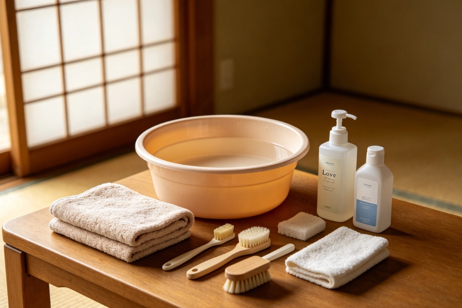 ラブドール内部ケアに使用する洗浄用品