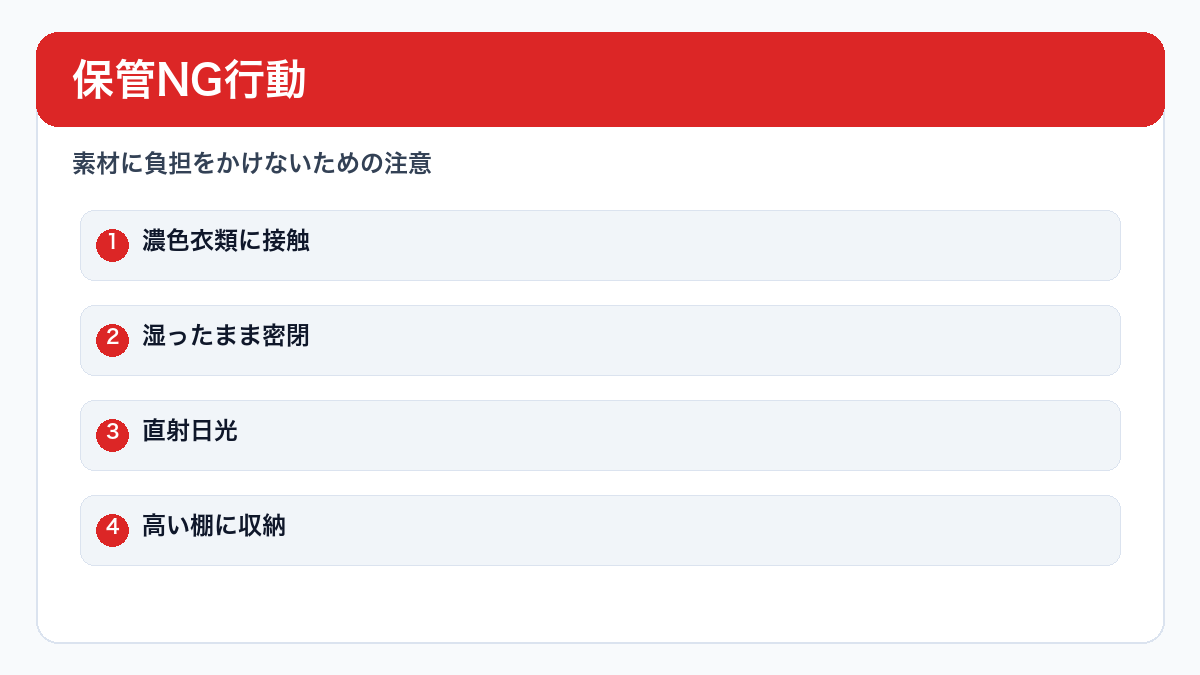 保管NG行動