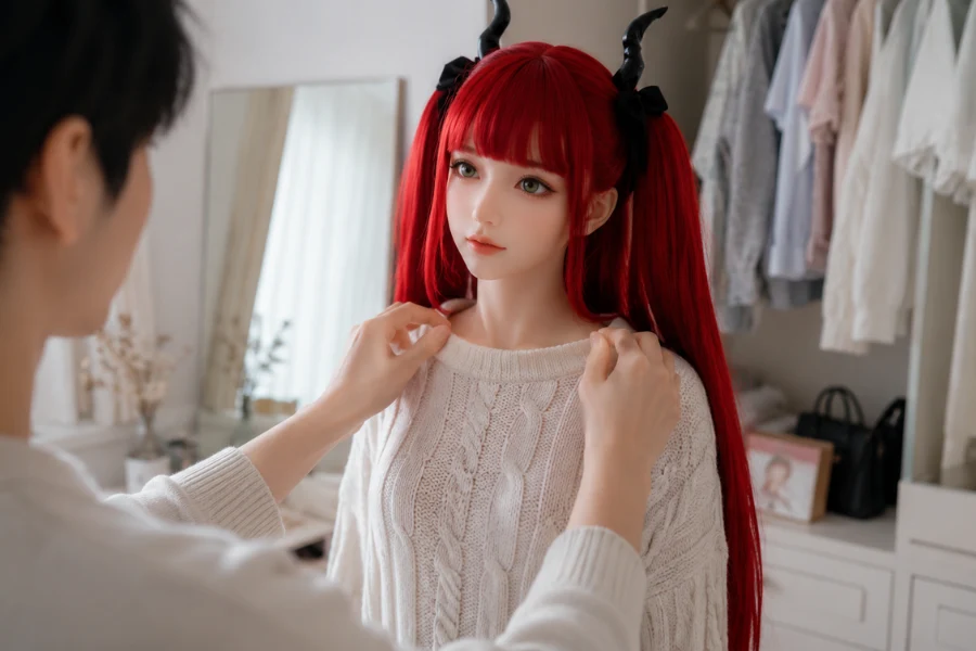生きている女性との一方通行の関係ではなく、ラブドールのお手入れを通じて本当の繋がりを築く日常